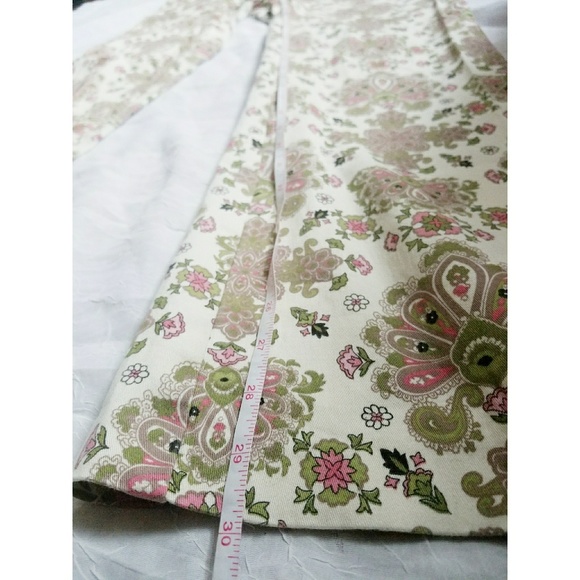 Nicole by Nicole Miller 8 Pants Pastel Paisley - Picture 7 of 8